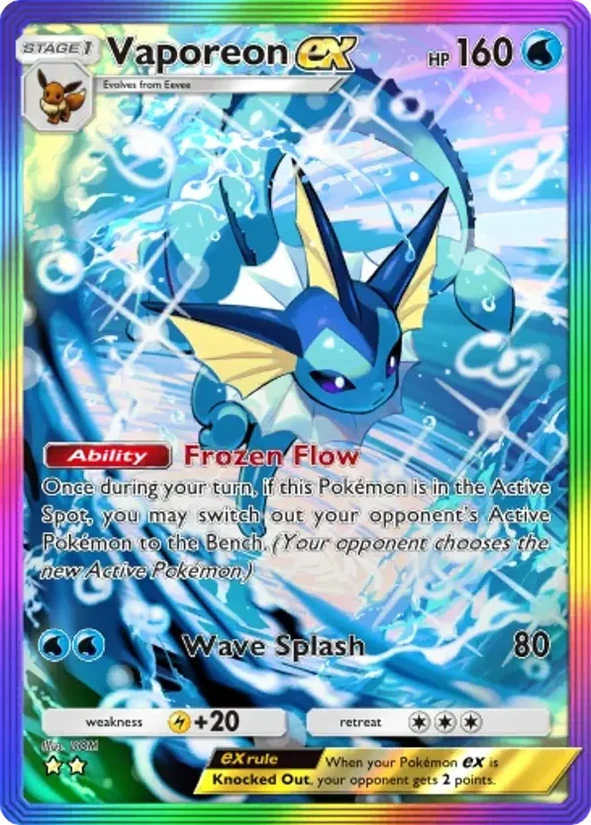 Vaporeon ex — Pulsing Aura
