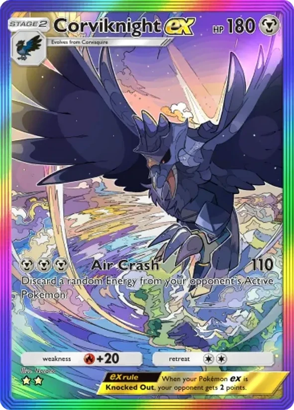 Corviknight ex — Pulsing Aura