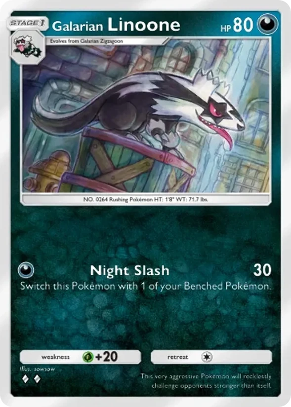 Galarian Linoone — Ruler of the Skies