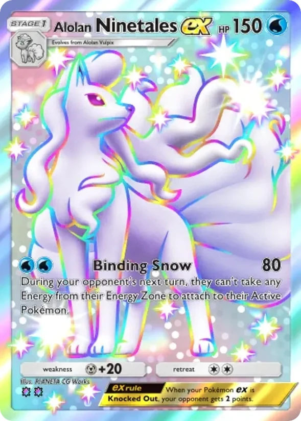 Alolan Ninetales ex — Ruler of the Skies