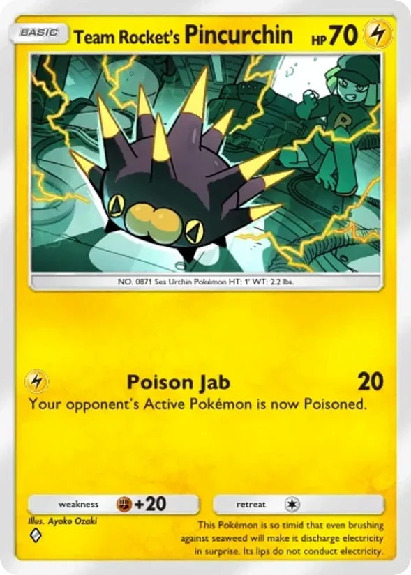 Team Rocket's Pincurchin — Team Rocket's Ambition