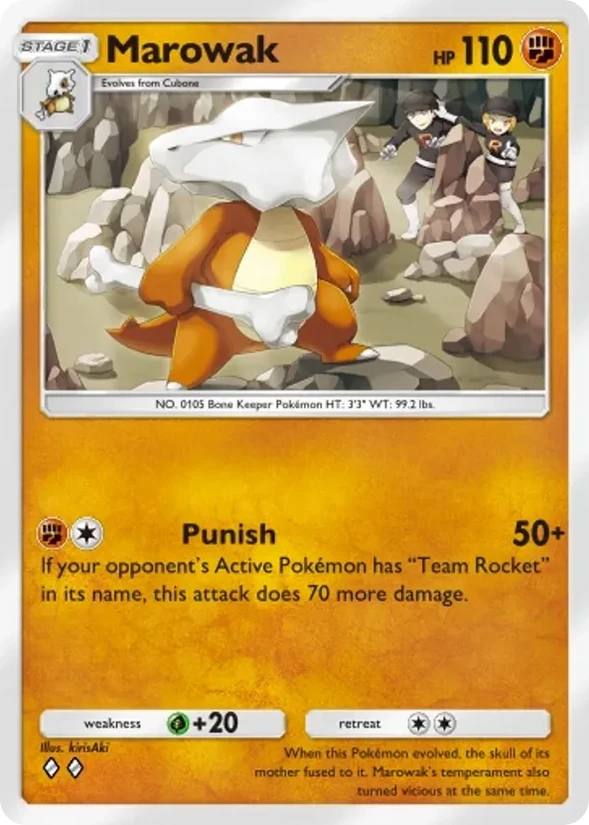 Marowak — Team Rocket's Ambition