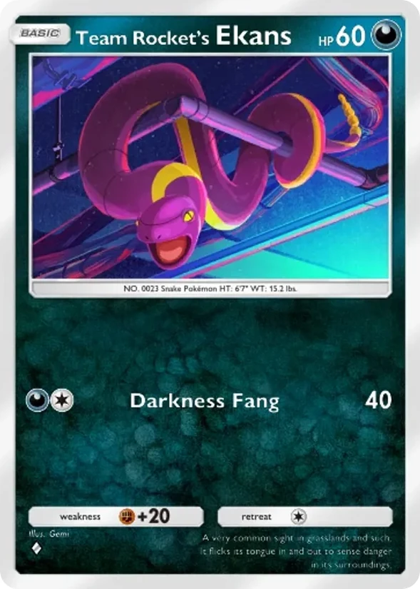 Team Rocket's Ekans — Team Rocket's Ambition