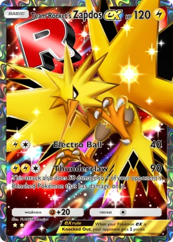 Team Rocket's Zapdos ex — Team Rocket's Ambition