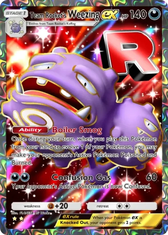 Team Rocket's Weezing ex — Team Rocket's Ambition