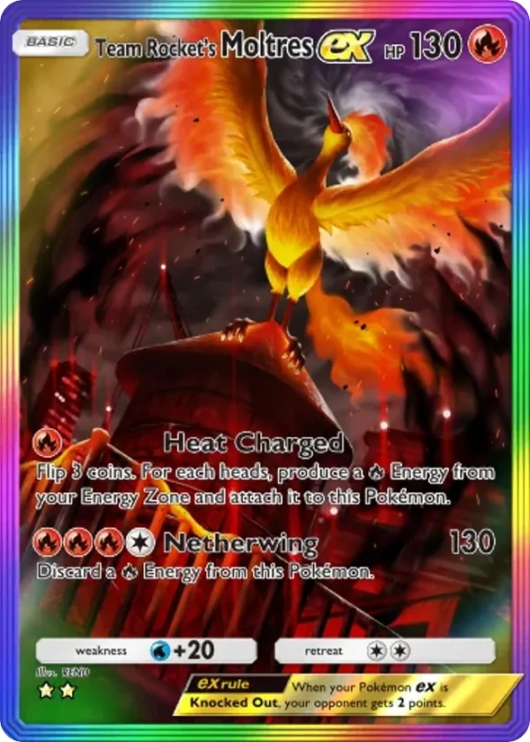 Team Rocket's Moltres ex — Team Rocket's Ambition