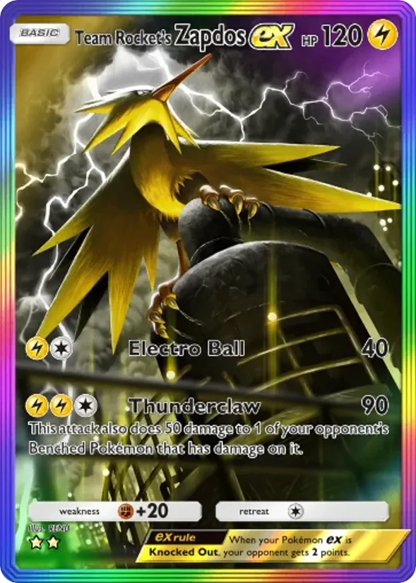 Team Rocket's Zapdos ex — Team Rocket's Ambition