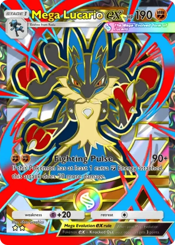 Mega Lucario ex — Deluxe Pack: Mega