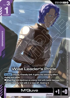 Wise Leader's Pride #14a