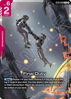 Final Duty #14a