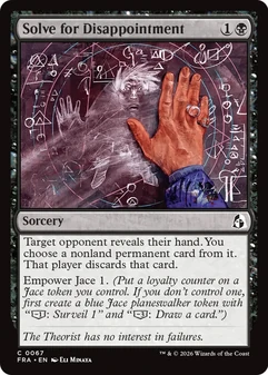 Solve for Disappointment #067
