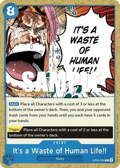 It's a Waste of Human Life!! #058a