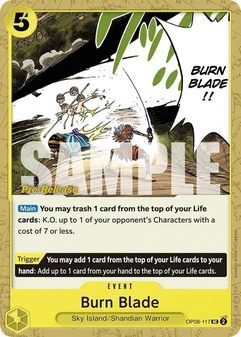 Burn Blade #117a