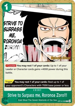 Strive to Surpass me, Roronoa Zoro!!! #036a