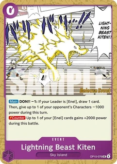 Lightning Beast Kiten #076a