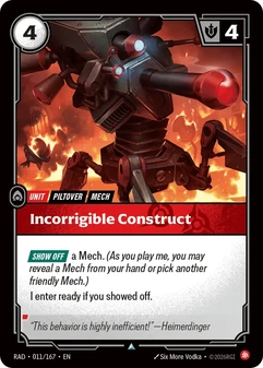 Incorrigible Construct #011