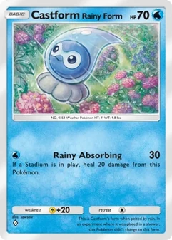 Castform Rainy Form #040