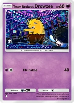 Team Rocket's Drowzee #027